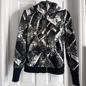 Lululemon Scuba Hoodie III “Mistic Static” Black and White Jacket